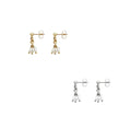 LILY TRIPLE PEARL EARRING | Gold - Darling & Domain