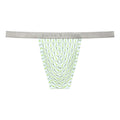 Lime Sailor's Knot Printed Thong - Parke & Ronen