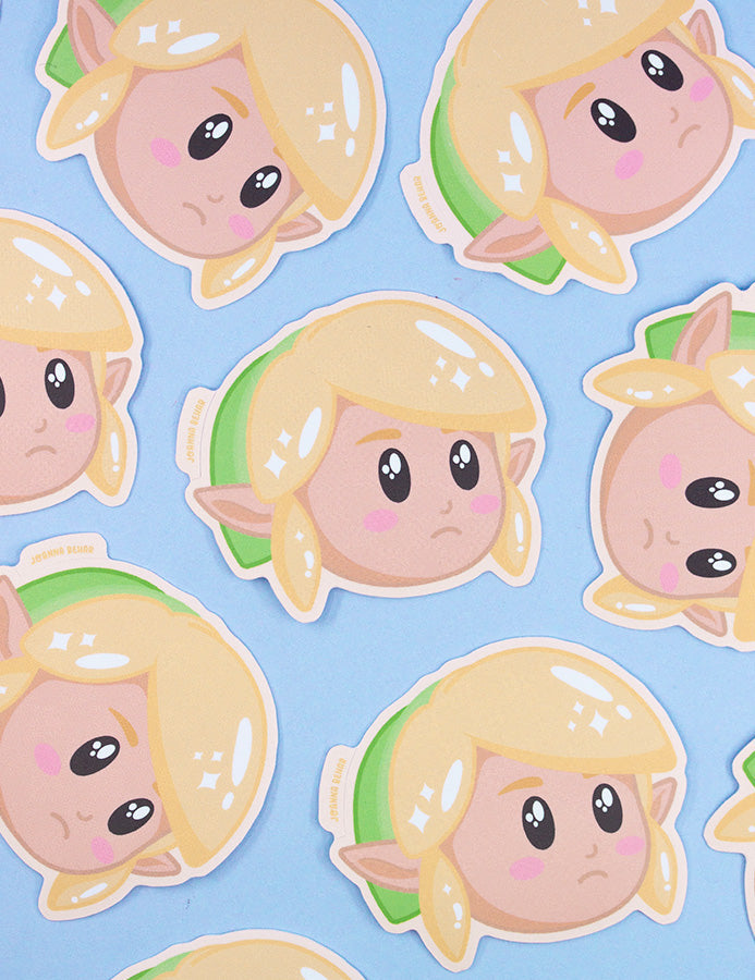 Link's awakening mask vinyl sticker