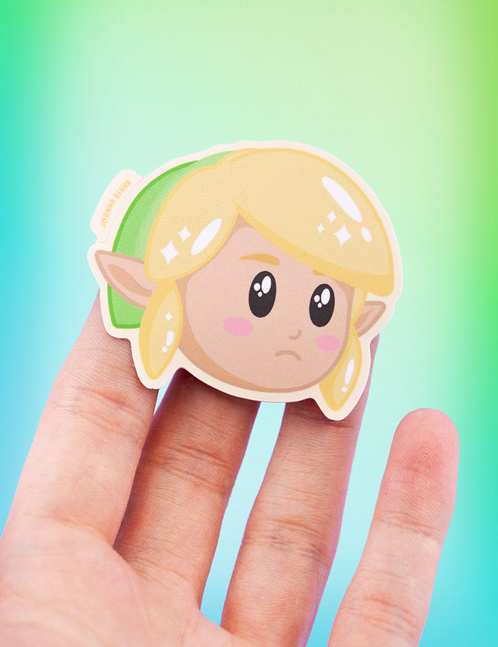 Link's awakening mask vinyl sticker