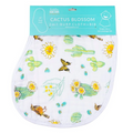 Little Hometown 2-in-1 Burp Cloth & Bib: Cactus Blossom