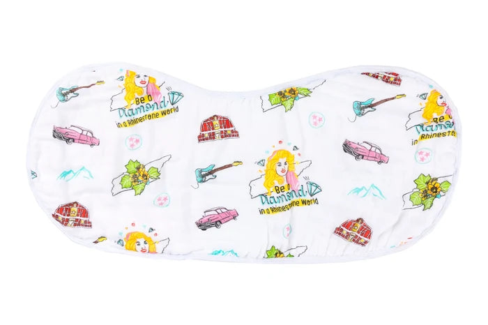Little Hometown 2-in-1 Burp Cloth & Bib: Tennessee Baby