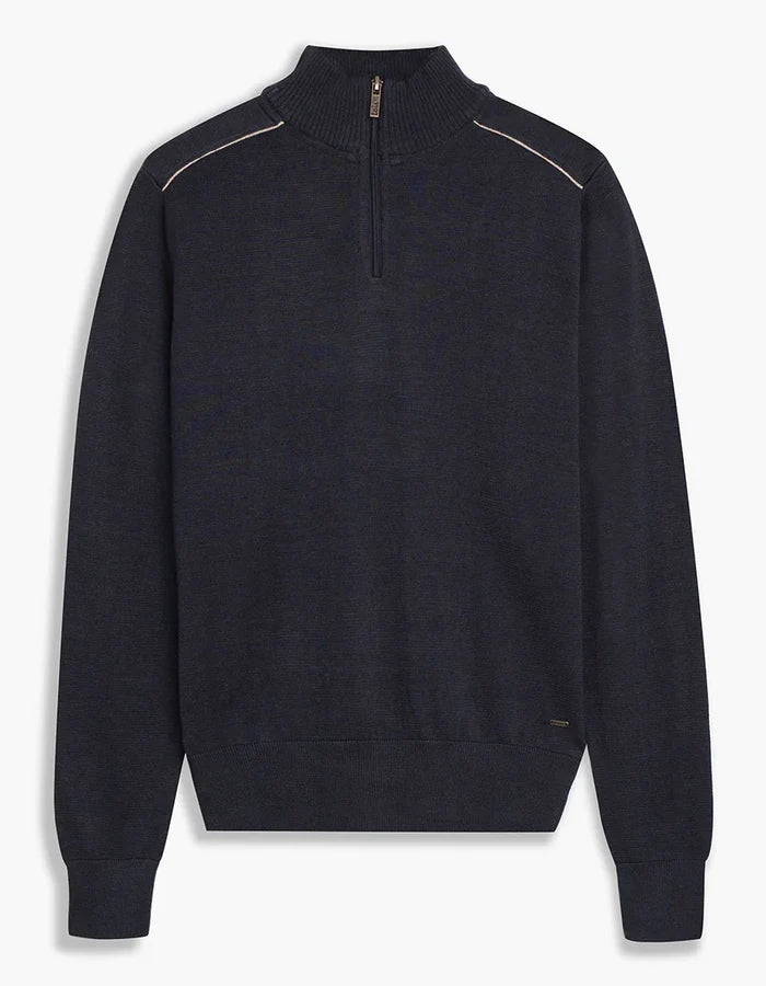LOIS 3/4 Mock Neck MIGUEL Sweater | Navy