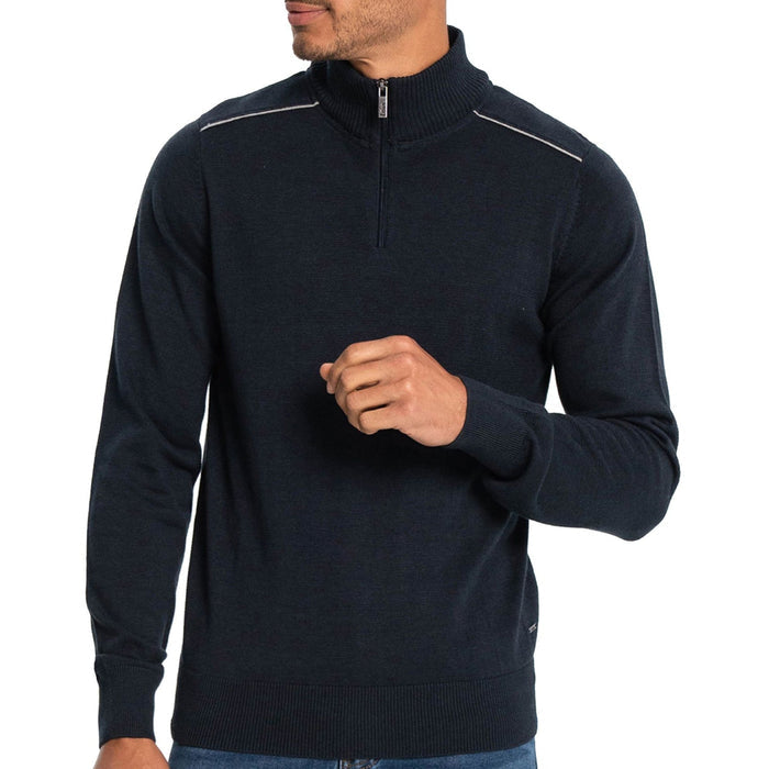 LOIS 3/4 Mock Neck MIGUEL Sweater | Navy