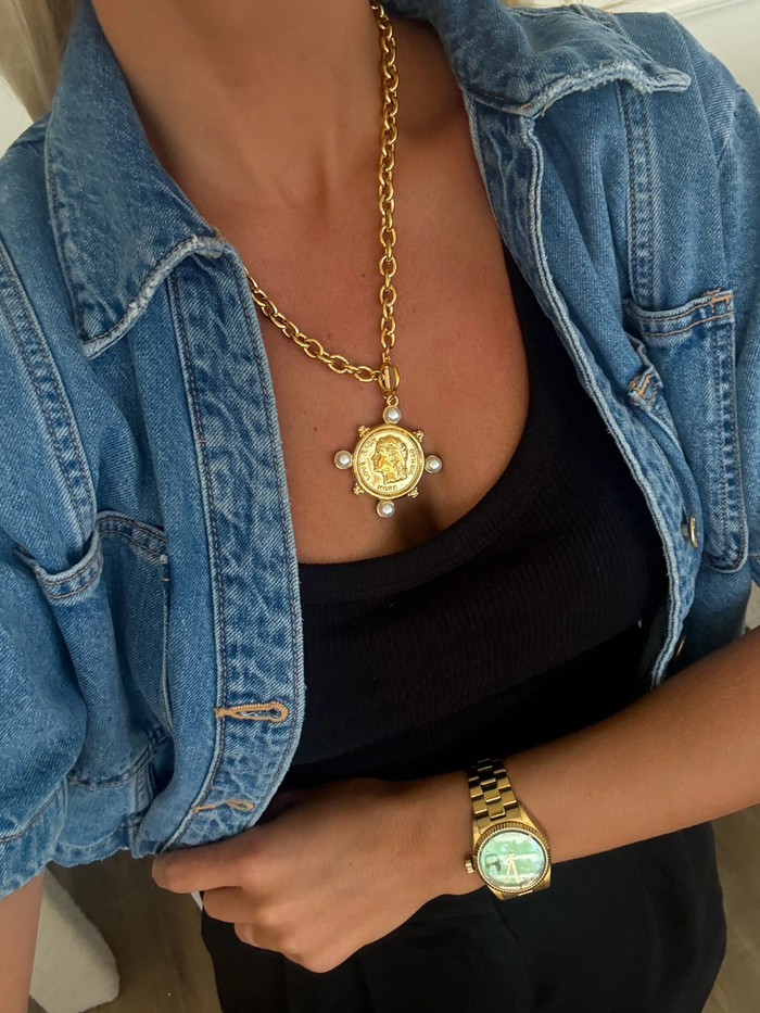 Love More - Pearl Coin Chansutt Pearls Necklace