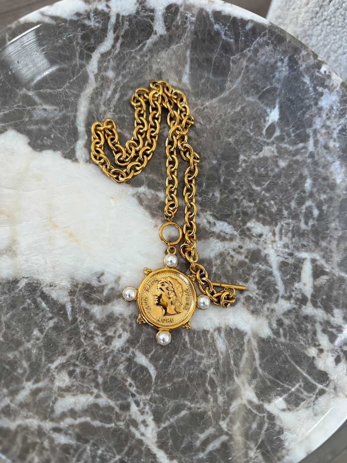 Love More - Pearl Coin Chansutt Pearls Necklace