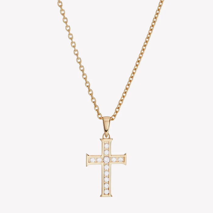 Luminous Cross Pendant-Gold