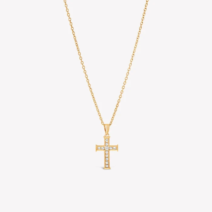 Luminous Cross Pendant-Gold