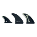 Machado Twin plus 1 Futures surfboard fin set black grey hybrid template.