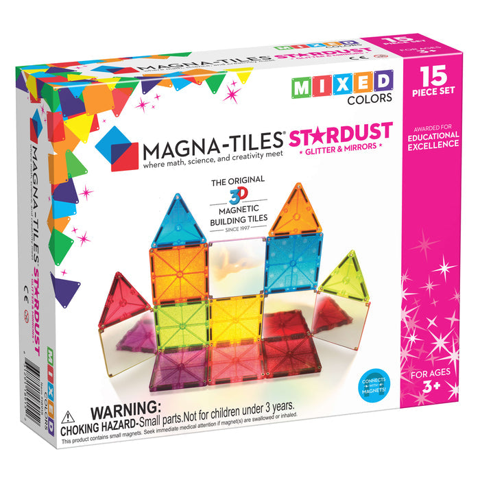 Magna-Tiles Stardust 15-Piece Set