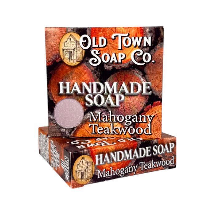 Mahogany Teakwood -Bar Soap - Old Town Soap Co.