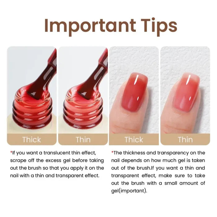 MAYCHAO Transparent Jelly Gel Polish