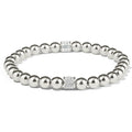 Meridian Petite Stretch Bracelet / Silver