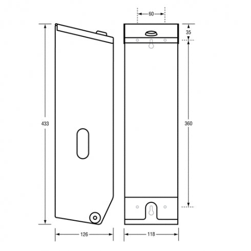 Metlam ML833 Triple Toilet Roll Dispenser Lockable