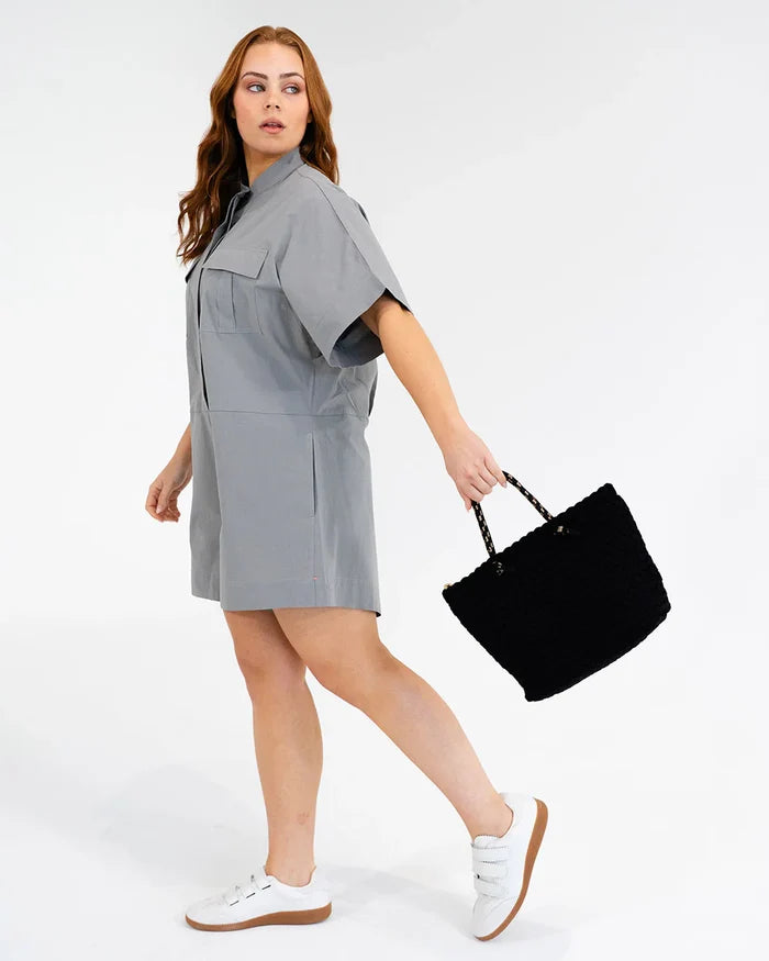 MICHIGAN TOTE | Black Neo Plait - Darling & Domain