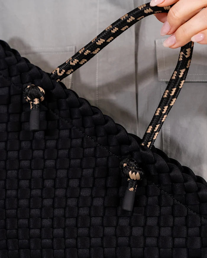 MICHIGAN TOTE | Black Neo Plait - Darling & Domain