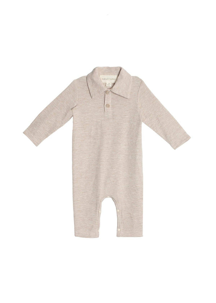 Millie Brothers Romper: Brown / 6M