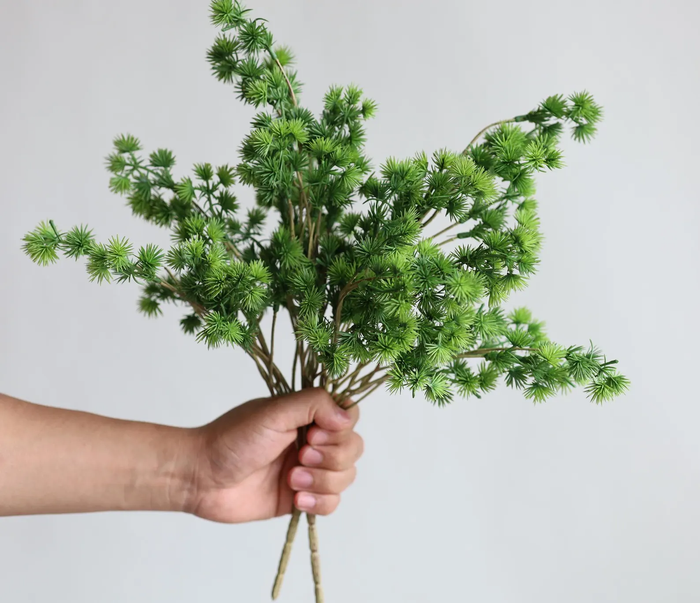 17" Faux Mini Needle Branch Bunch - Magnolia Lane co. Home + Garden + Gift