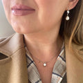 Moissanite Solitaire Diamond Necklace One Carat