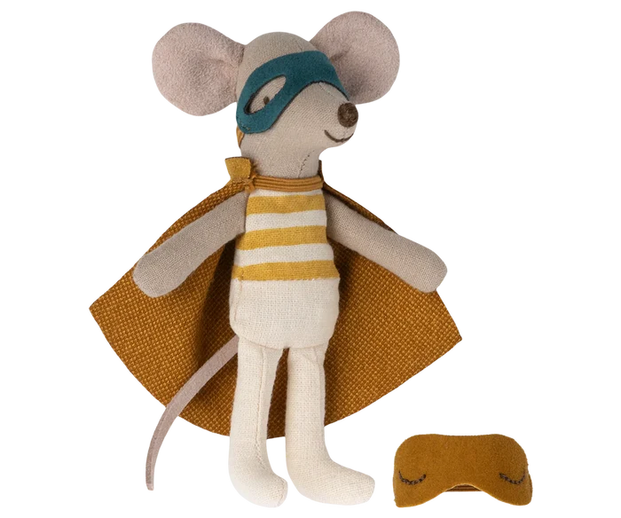Maileg - Mouse In A Box - Big Brother - Superhero - 2 Masks
