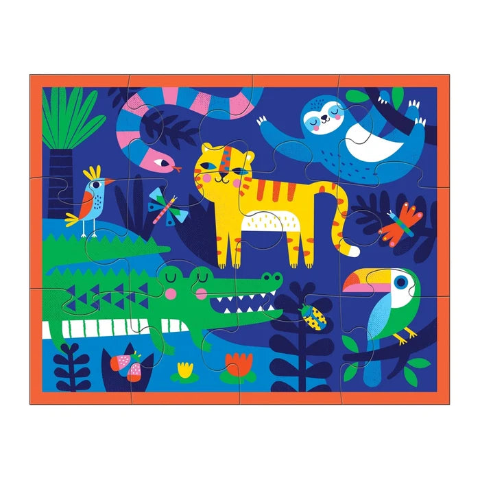 Mudpuppy Rainforest 12-Piece Pouch Puzzle