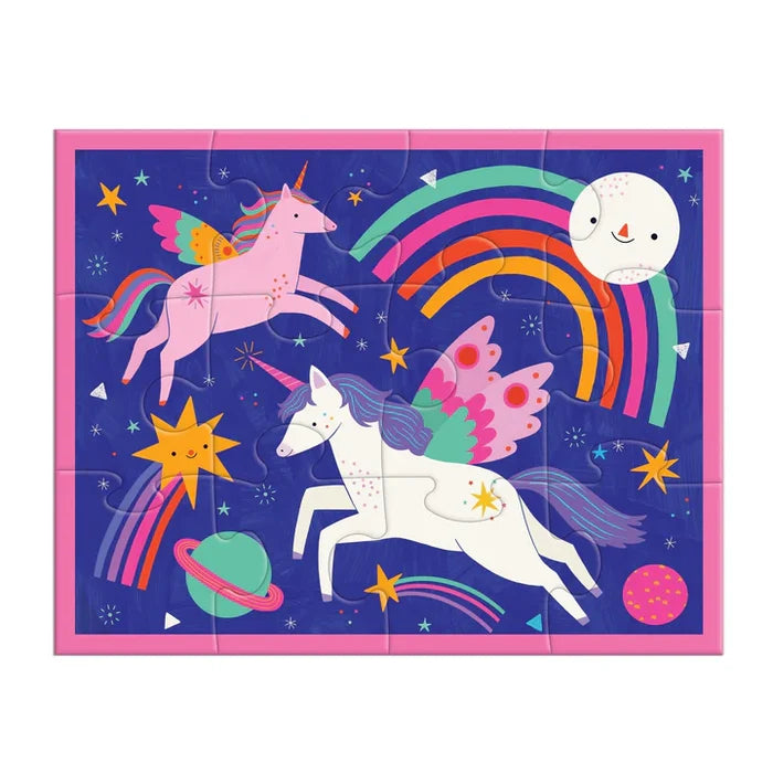 Mudpuppy Unicorn Magic 12-Piece Pouch Puzzle