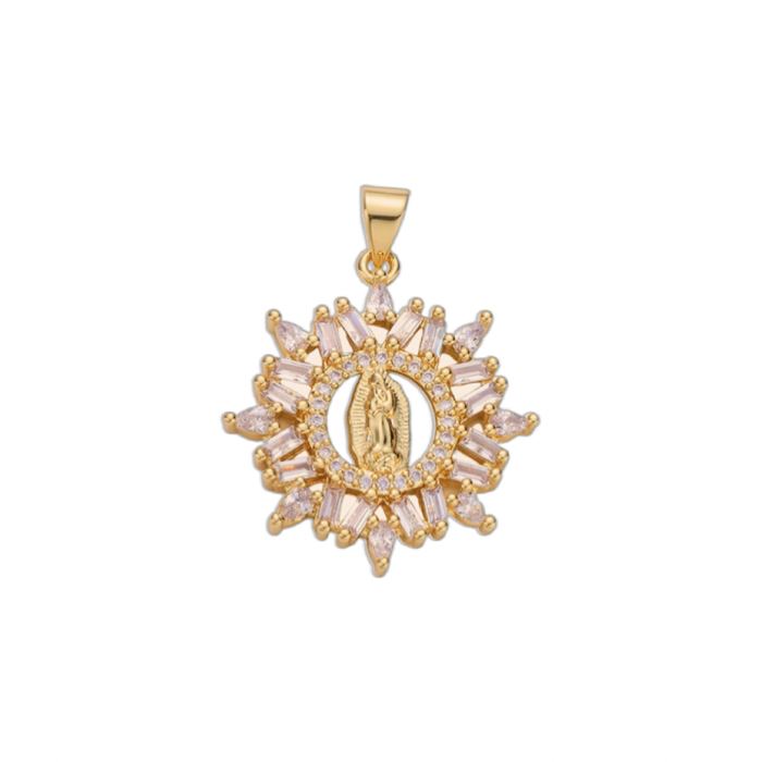 Necklace-Majesty Double Charm Religious Pendant