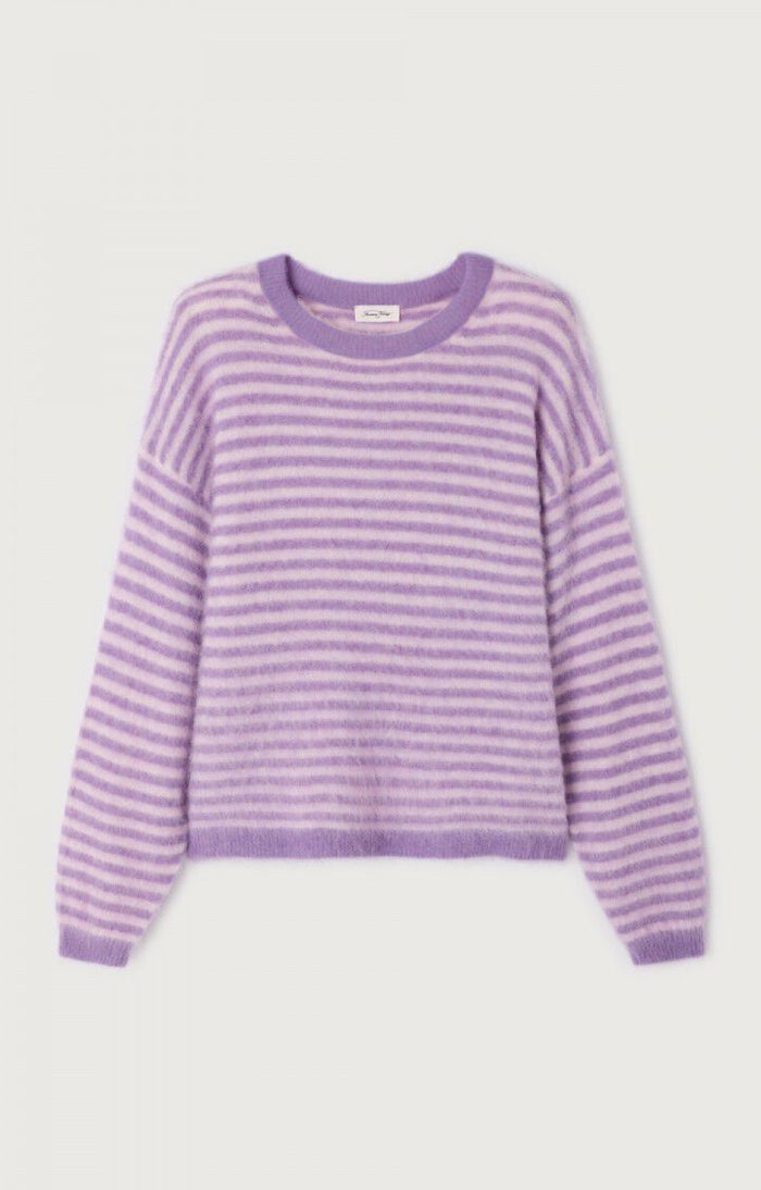 NENYBAY PULLOVER NEN18C | Violet Striped Rosebud - Darling & Domain