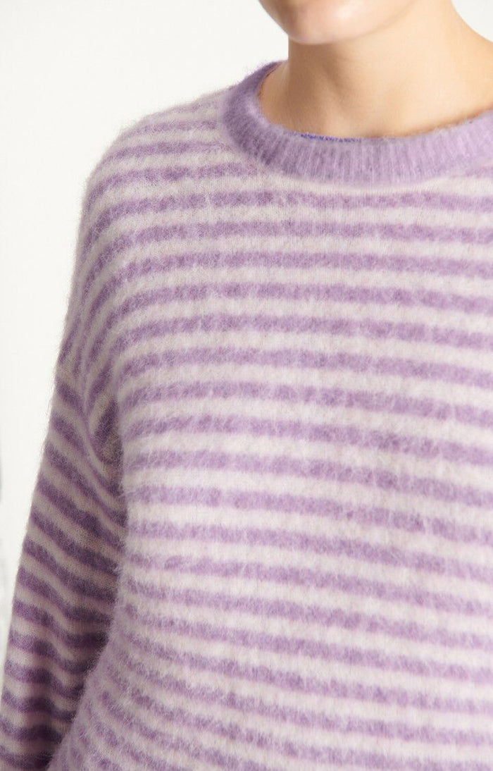NENYBAY PULLOVER NEN18C | Violet Striped Rosebud - Darling & Domain