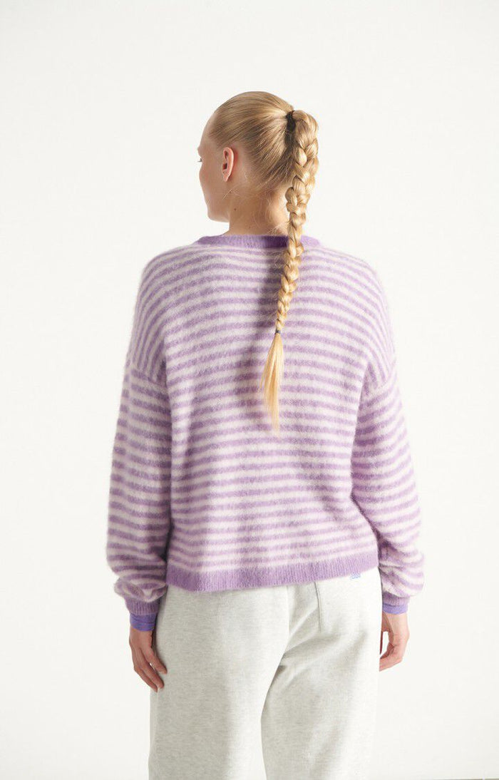 NENYBAY PULLOVER NEN18C | Violet Striped Rosebud - Darling & Domain