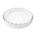 Nested Scallop Metal Tray Set