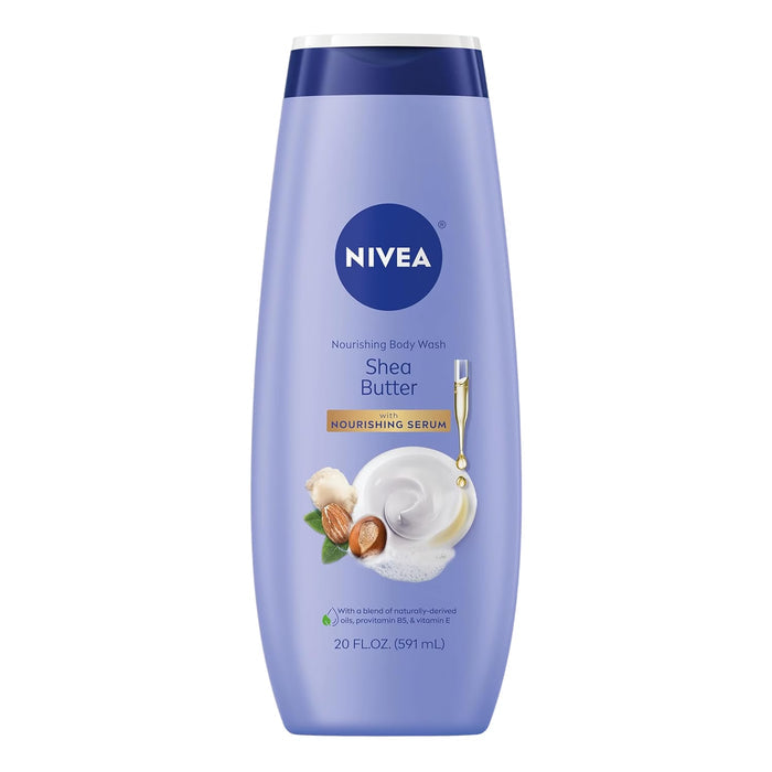 NIVEA Shea Butter Care Body Wash, 20 oz - 12 Pack