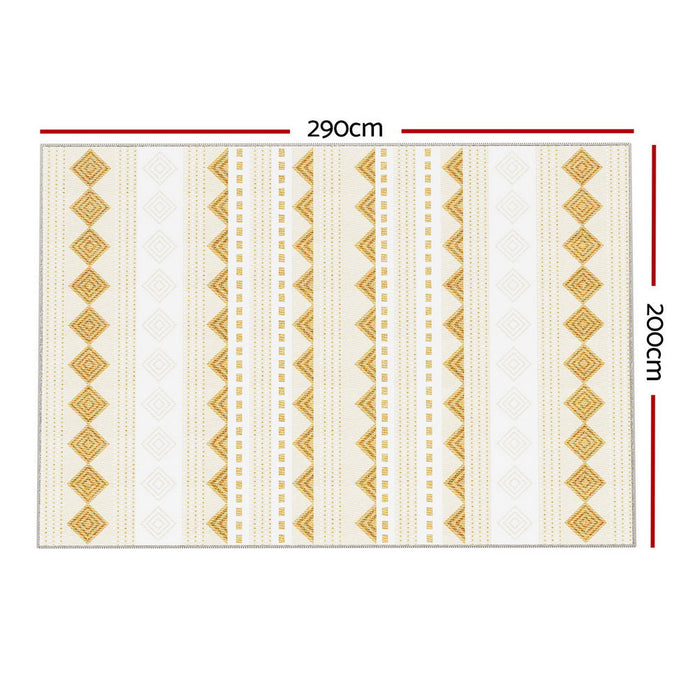 NNEDSZ Floor Rugs 200x290cm Washable Area Mat Large Carpet Soft Short Pile Ella