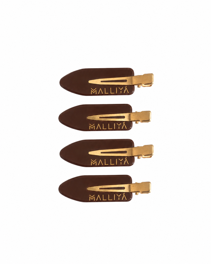 No Crease Clips - Hot Chocolate 4pc - Malliya