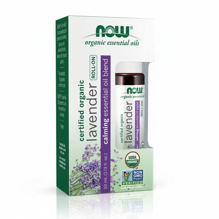 NOW: Lavender Essential Oil Blend, Organic Roll-On