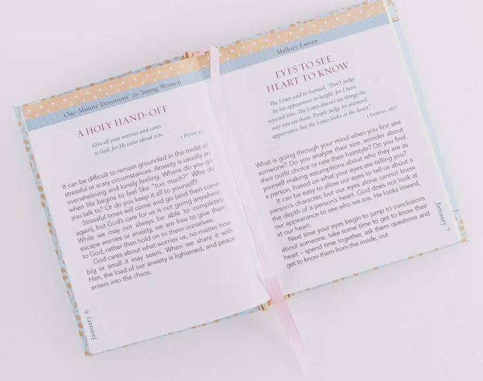 One-Minute Devotions For Young Women Padded Hardcover