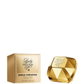 Paco Rabanne Lady Million 30ml perfume spray featuring a sleek gold bottle and elegant design for women.