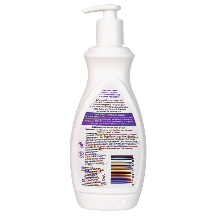 Palmer's Cocoa Butter Fragrance Free Body Lotion 400ml
