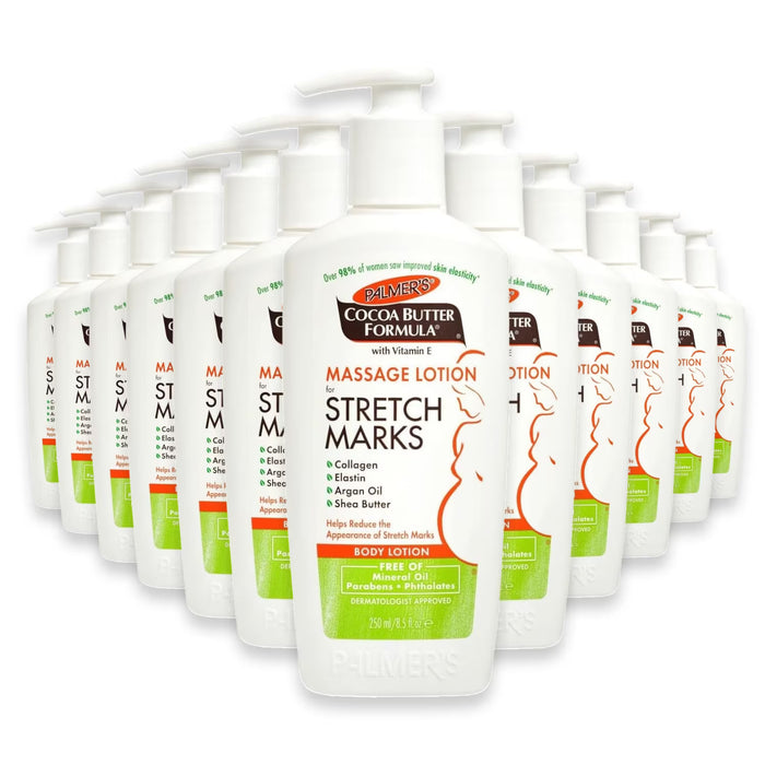 Palmer’s Stretch Marks Lotion with Collagen Elastin Argan Oil and Shea Butter, 8.5 oz - 12 Pack