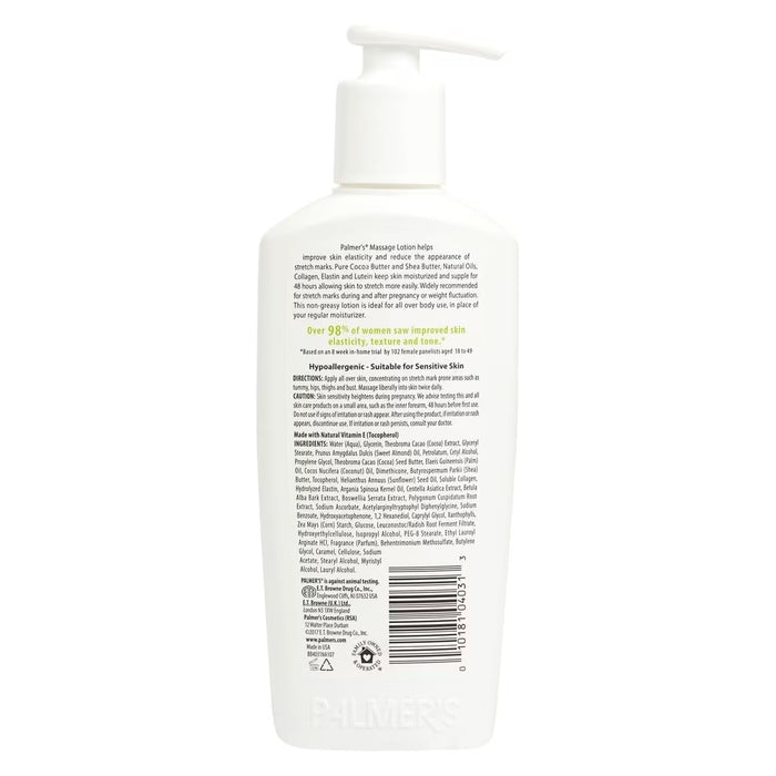 Palmer’s Stretch Marks Lotion with Collagen Elastin Argan Oil and Shea Butter, 8.5 oz - 12 Pack