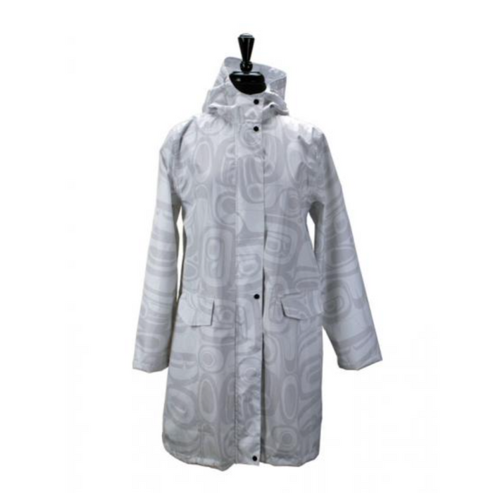 PANABO Rain Coat - Raven Transforming White