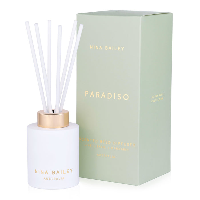PARADISO - LIME BASIL MANDARIN LUXURY REED DIFFUSER - Nina Bailey