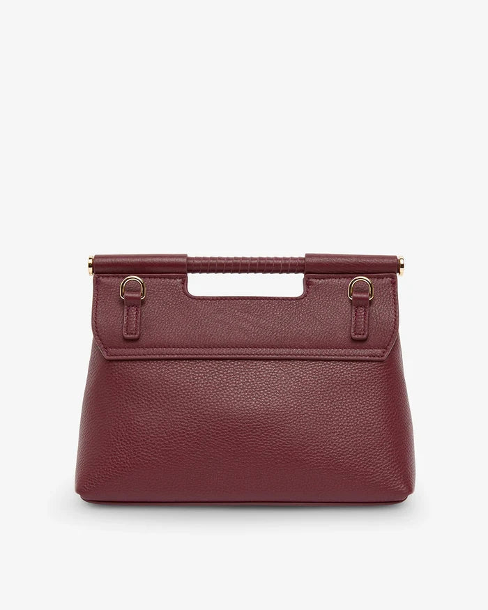 PAYTON HANDBAG in Burgundy Pebble by Arlington Milne