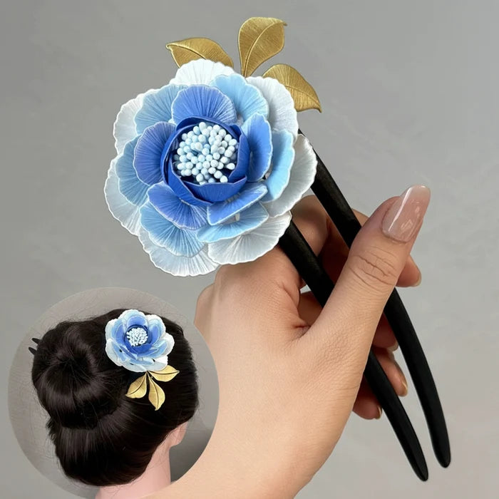 Peony Hairpin Chanhua Materials Flowers DIY Kit - Include Detailed Video Tutorial