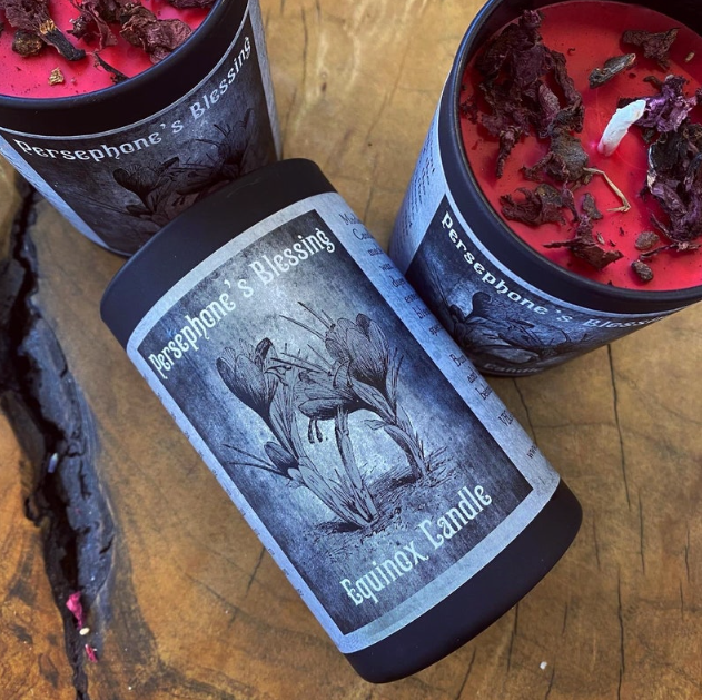 Persephone Spring Goddess Ritual Candle