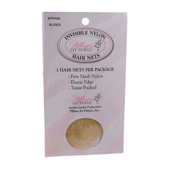 Pillows for Pointes Invisible Nylon 3 Pack Hair Nets
