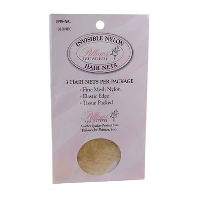 Pillows for Pointes Invisible Nylon 3 Pack Hair Nets