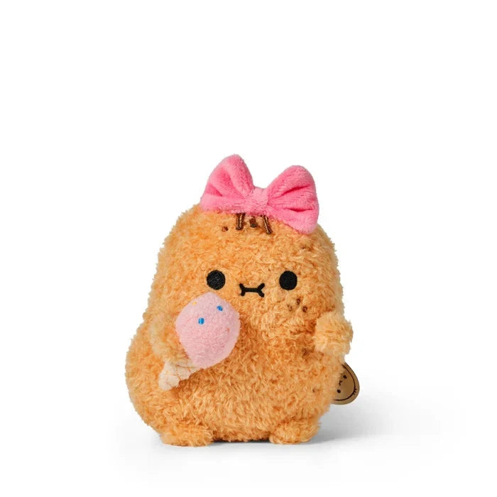 Pinky Ricespud Mini Sitting Plush Toy - Front Cut