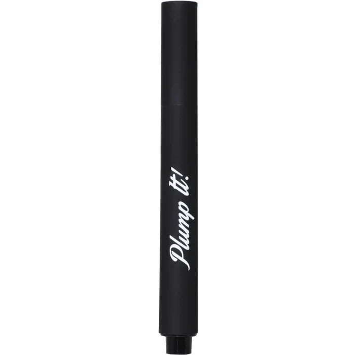 Transparent hyaluronic lip plumper by Plump It, 3 ml, showing the clear tube with applicator for enhancing lip volume.