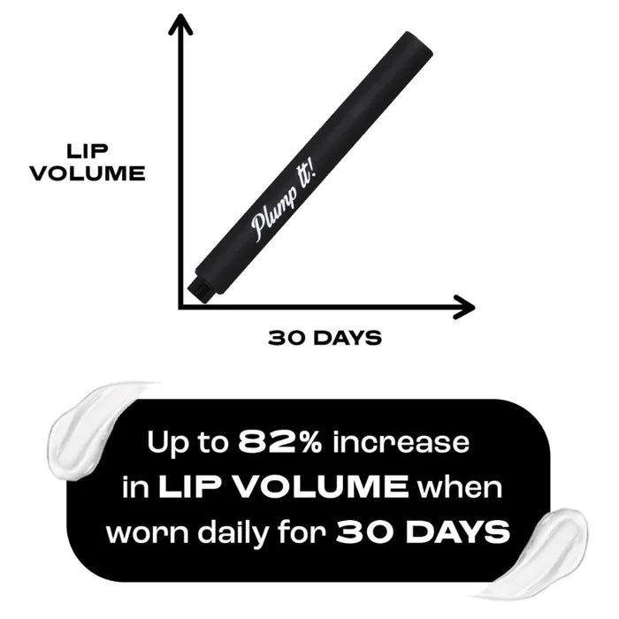 Plump It! Hyaluronic Lip Plumper in transparent 3 ml tube, moisturizing makeup product for fuller lips.